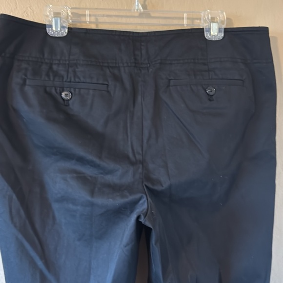 Ann Taylor Loft Women’s Stretch Straight Leg Trousers Black Stretch Twill 14 - Picture 5 of 12